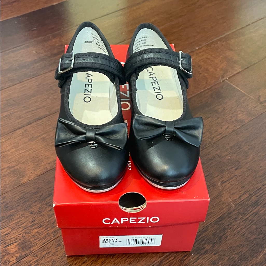 Capezio Girls 3800 Mary Jane Tap Shoe With Original Box!